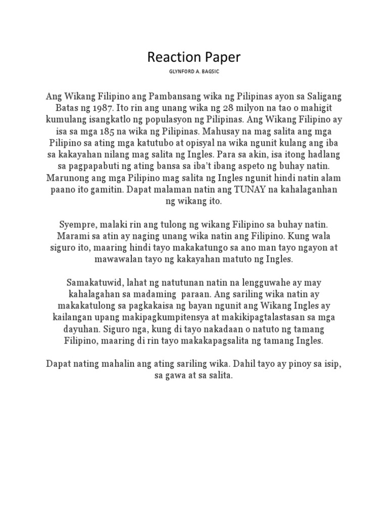 reaction-paper-filipino-pdf