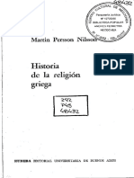 Historia de La Religion Griega Por M Persson Nilsson