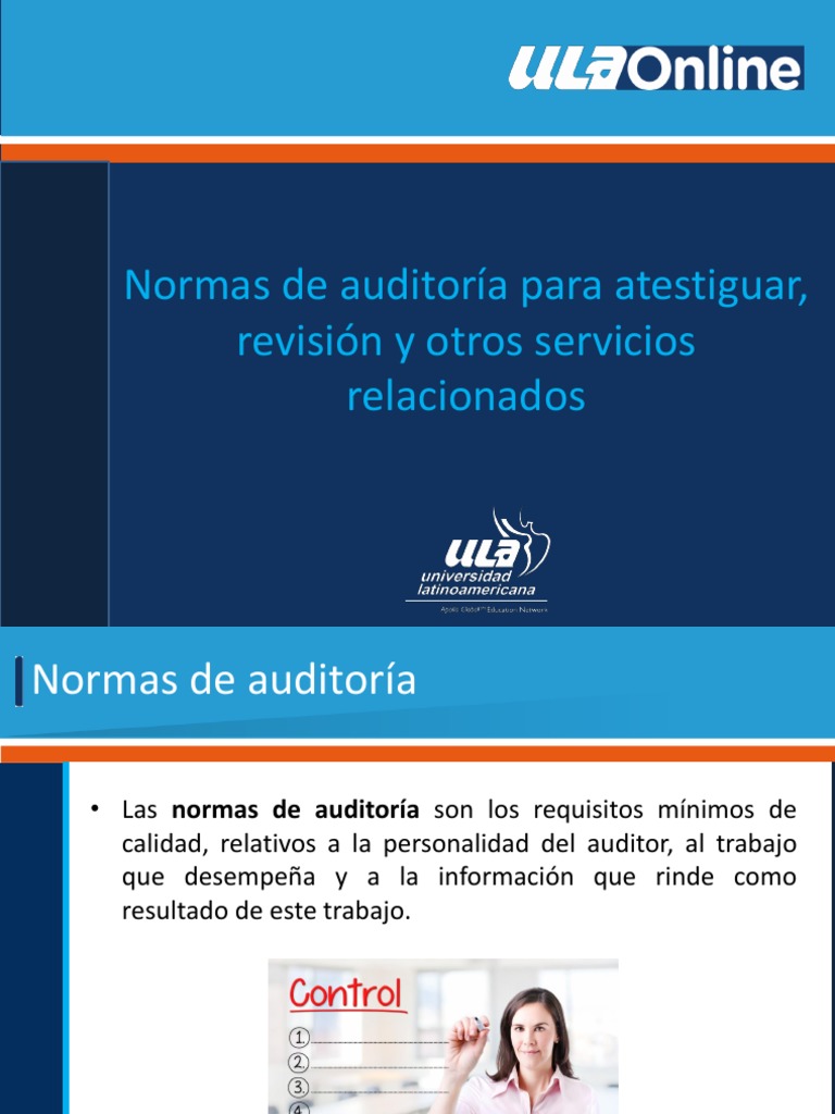 Normas y Riesgos en Auditoría | PDF | Auditoría | Contralor