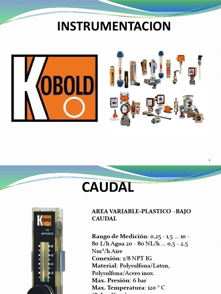 Instrumentation Kobold | PDF | Par termoeléctrico | Cantidades fisicas