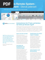 NTR Service Desk - Produktübersicht