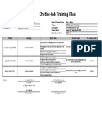 FT-APL-002-00 OJT Training Plan 150 (August 22 - Sept. 19, 2018)