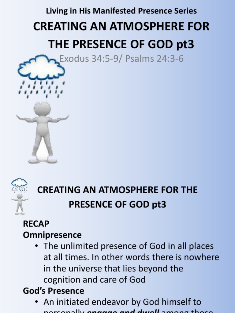 Creating the Right Atmosphere: Preparing our Hearts, Minds, and Spaces ...