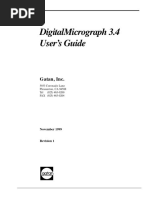 Digital Micrograph User Guide