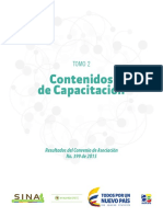 Contenidos de Capacitación