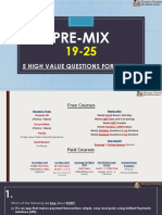 Pre-Mix: 5 High Value Questions For Prelims