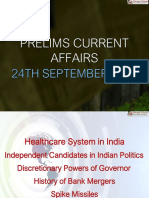 Prelims Current Affairs: 24Th September 2018