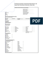 Formulir Pemeriksaan Kesehatan Jemaah Haji