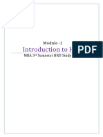Module 1 - Introduction To HRD 2018