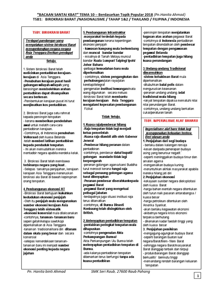 2018 Tema10 Kbat Bacaan Santai Pdf