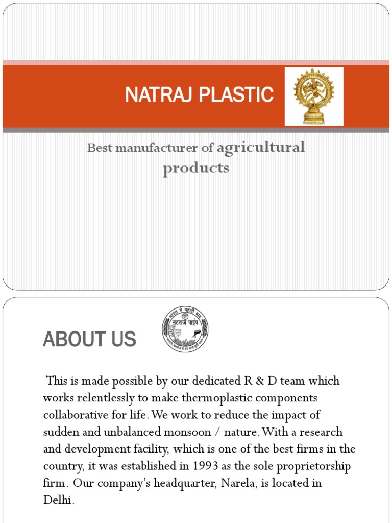 Natraj Plastic Updated PDF Plastic Pipe (Fluid Conveyance)