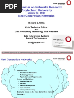 CATT Seminar On Networks Research Polytechnic University Next Generation Networks