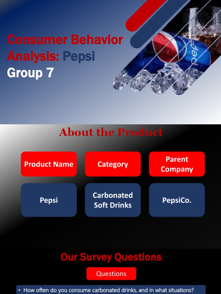 Pepsi Consumer Behavior Analysis | PDF | Pepsi | Consumer Behaviour