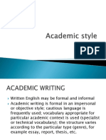 Academic Style