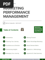 Marketing Performance Management Benchmark Report