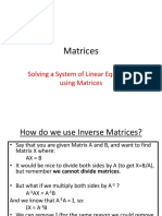 Matrices Lecture 2