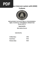 Thesis of Project To Interface Intercom System With (GSM) V-Phone