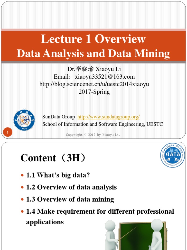 01-02 Data Analysis and Data Mining-Lect1 | PDF | Data Mining | Data ...