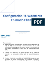 Configuración TL-WA801ND Cliente PDF
