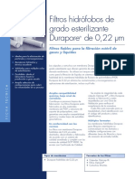 Filtros Hidrófobos de Grado Esterilizante Durapore de 0,22 M