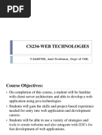 Cs234-Web Technologies: T.SAHITHI, Asst Professor, Dept of CSE