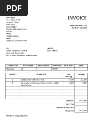 Sample Invoice 