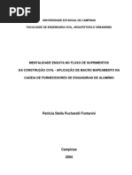 Lean - Mentalidade Enxuta No Fluxo de Suprimentos Da Construção Civil - Aplicação de Macro-mapeamento Na Cadeia de Fornecedores de Esquadrias