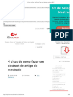 4 Dicas Incríveis de Como Fazer Um Abstract Conforme ABNT