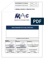 p o 10 Procedimiento Para Pintura