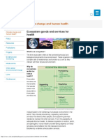 Ecosystem Goods and Services For Health