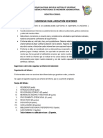 Pautas y Sugerencias para Elaboracion de Informes