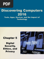 Discovering Computers 2016: Digital Security, Ethics, and Privacy