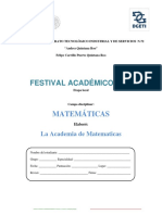 Festival Academico 2018 Etapa Local