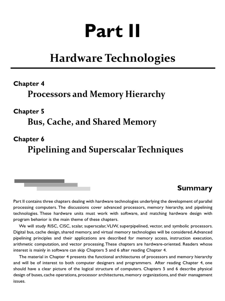 Processors and Memory Hierarchy Overview | PDF | Central Processing ...