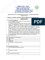 Application Form For Physical Incubation Services at NDRI