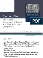 Chapter Five: The Financial Statements of Banks and Their Principal Competitors