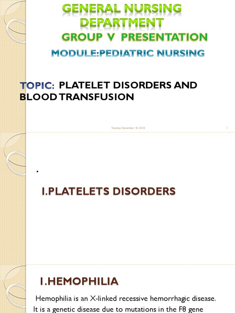 Hemophilia diagnosis picture