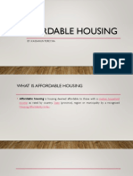 Affordable Housing: By: Kassahun Terecha