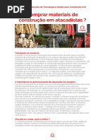 Comprar Materiais de Construção Em Atacadistas ?