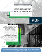 Algorithms For The Division of Fractions: How Many Do You Know?
