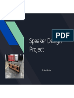 Speaker Design Project