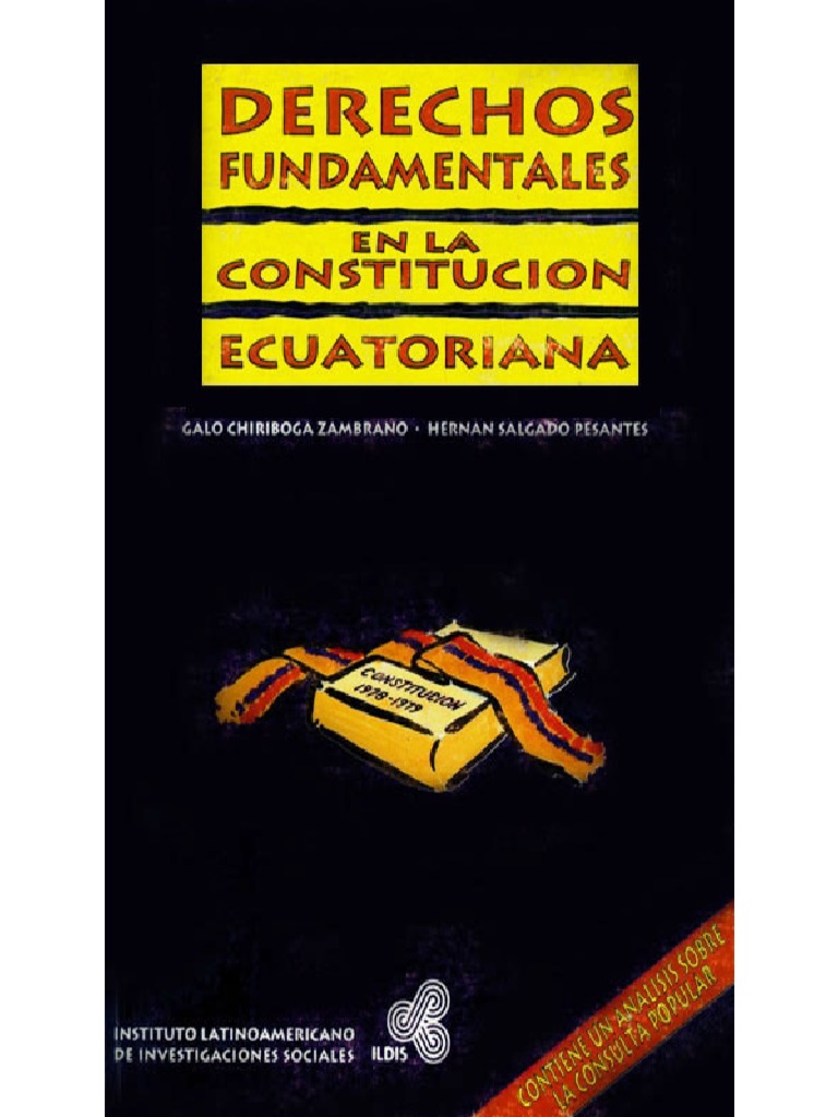 Derechos Fundamentales en Ecuador | PDF | Derechos humanos | Dignidad
