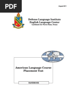 Defense Language Institute English Language Center Lackland Air Force Base, Texas