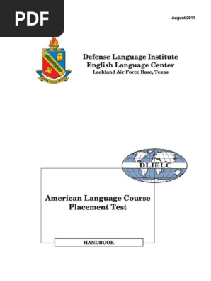 Defense Language Institute English Language Center Lackland Air Force Base, Texas