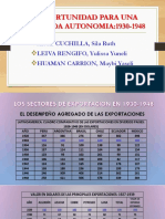 La Oportunidad para Una Renovada Autonomia 1930 - 1948