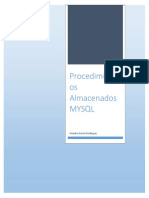 Procedimientos Almacenados de MYSQL