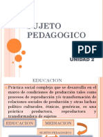 Sujeto Pedagogico