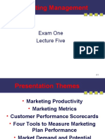 Marketing Management: Exam One Lecture Five