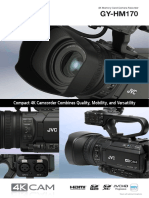 GY-HM170: Compact 4K Camcorder Combines Quality, Mobility, and Versatility