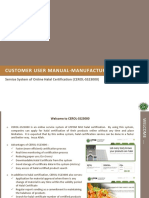 Customer User Manual-Manufacturing: Service System of Online Halal Certification (CEROL-SS23000)
